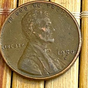Vintage 1950S Lincoln Wheat One Cent